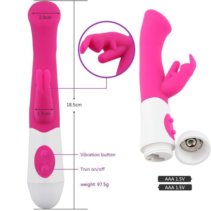 ARMONY - RABBIT VIBRATOR & STIMULATOR G-PUNKT 10 GESCHWINDIGKEITEN ROSA
