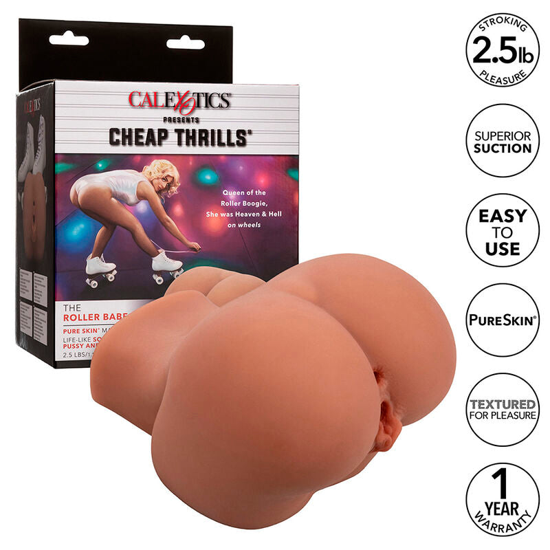 CALEXOTICS - THE ROLLER BABE DOPPELTER REALISTISCHER MASTURBATOR, FLEISCH