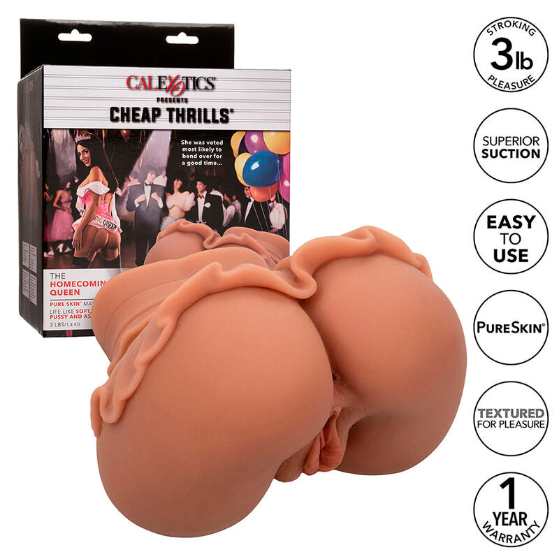 CALEXOTICS - THE HOMECOMING QUEEN DOPPELTER REALISTISCHER MASTURBATOR KARAMELL