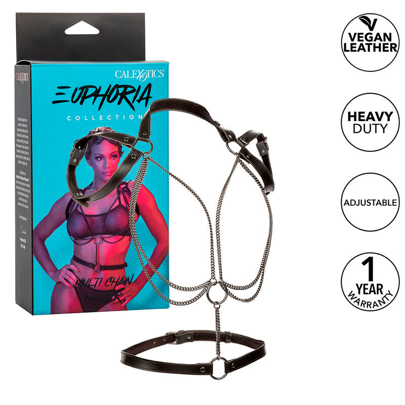 CALEXOTICS - EUPHORIA MEHRKETTEN-HALFTER-GESCHIRR PREMIUM