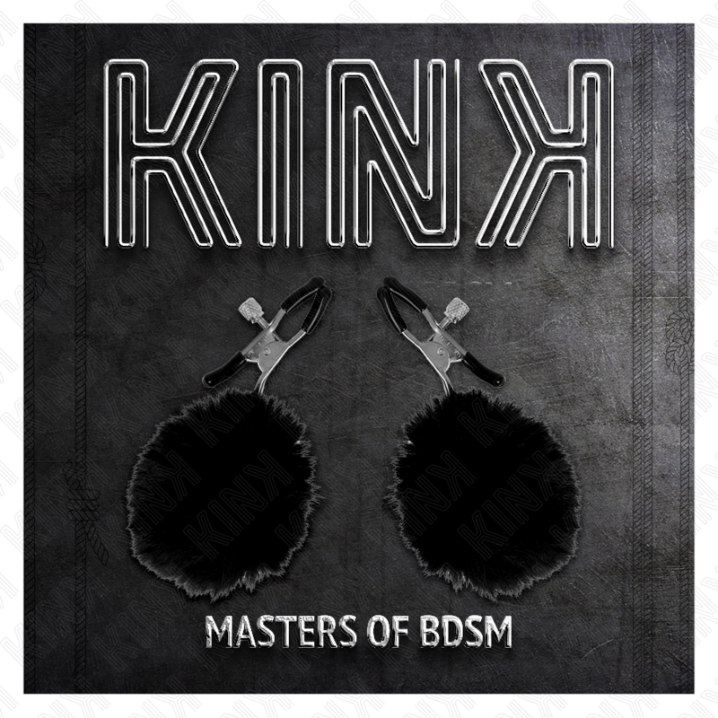 KINK - KUNSTFELL-NIPPELKLAMMERN SCHWARZ 6 CM