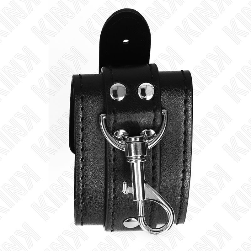 KINK - ABSCHLIESSBARE DUNGEON HANDGELENKFESSELN SCHWARZ VERSTELLBAR 21-28 CM X 5,5 CM