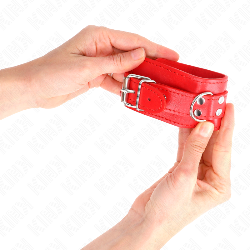 KINK - EINFACHE HANDGELENKFESSELN ROT VERSTELLBAR 20-23 CM X 5,5 CM