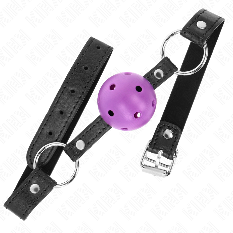 KINK - HOHLHARTER LILA BALL 4,5 CM KNEBEL 63,5 X 2 CM