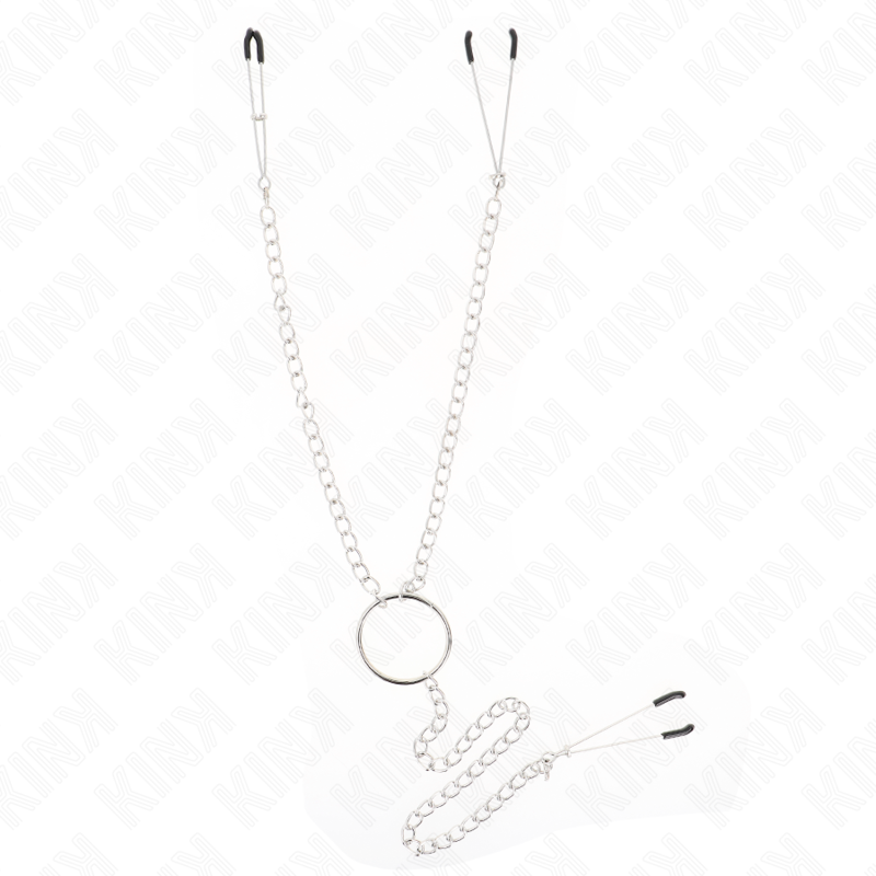 KINK - DREIFACH-NIPPELN- UND KLITORISKLEMMEN MIT KETTE MODELL 1