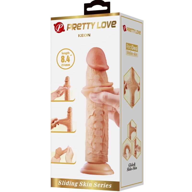 PRETTY LOVE - KEON REALISTISCHER DILDO 21 CM FLESH