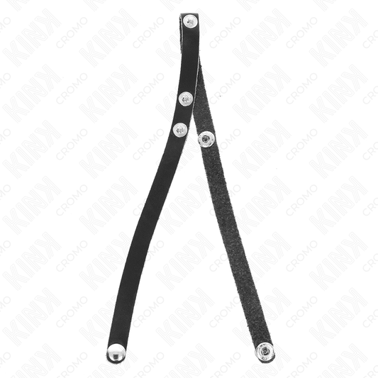 KINK - LEDER-PENISRING MIT DRUCKVERSCHLUSS 39 X 1 CM