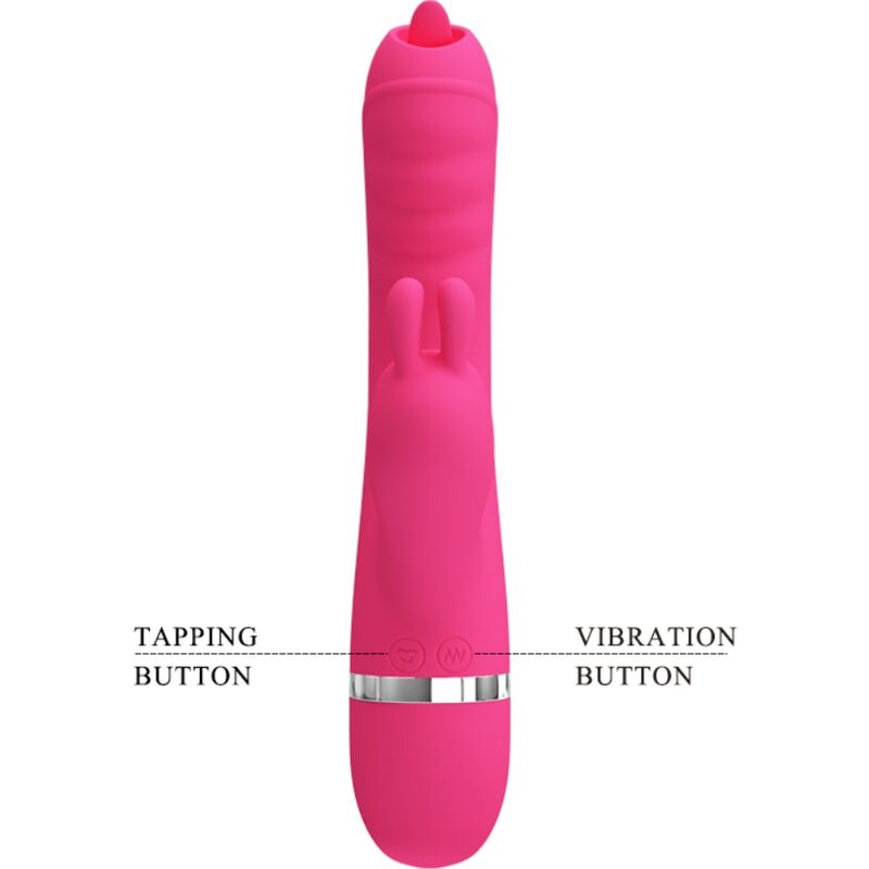 PRETTY LOVE - PHOENIX MULTIFUNKTIONS-RABBIT-VIBRATOR ROSA