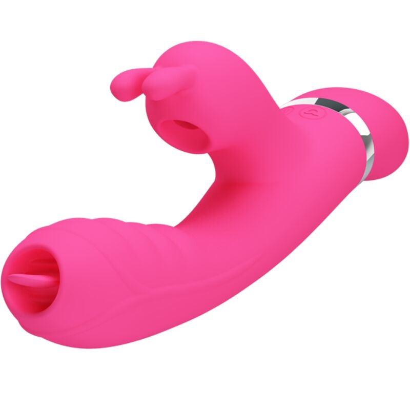 PRETTY LOVE - PHOENIX MULTIFUNKTIONS-RABBIT-VIBRATOR ROSA