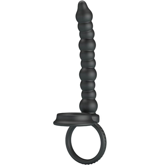 PRETTY LOVE - DILLION DOPPELPENETRATION COCK RING SCHWARZ