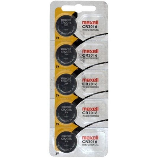 MAXELL - CR2016 3V LITHIUM-KNOPFZELLE BLISTER*5