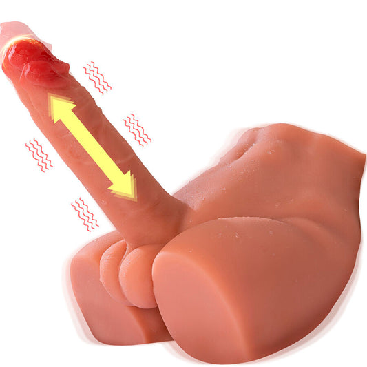 XISE - PEEL DILDO ASS REALISTISCHER DILDO-MASTURBATOR VORDERE POSITION MIT STOSS 17,5 CM