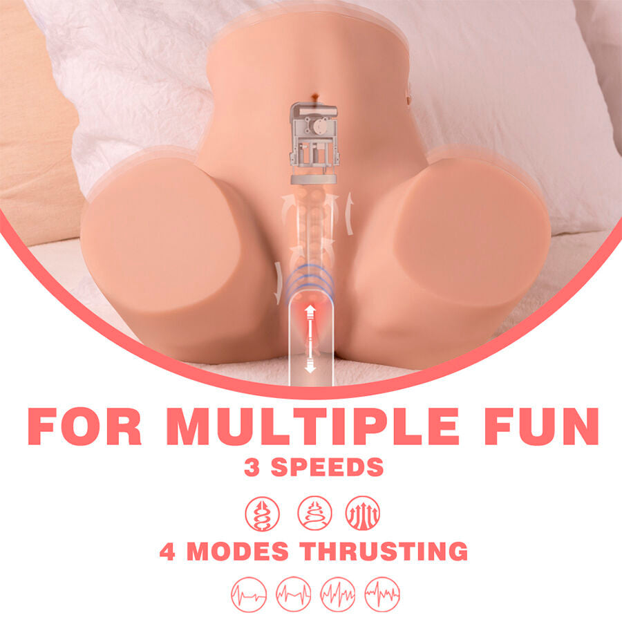 XISE - DANAE THRUSTING REALISTISCHER VAGINA-MASTUBADOR MIT MULTI-POSITIONS-VIBRATION