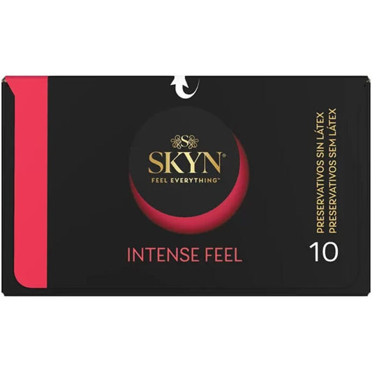 SKYN - INTENSIVES GEFÜHL, STRUKTURIERTES KONDOM MIT WELLENDESIGN, 10 EINHEITEN