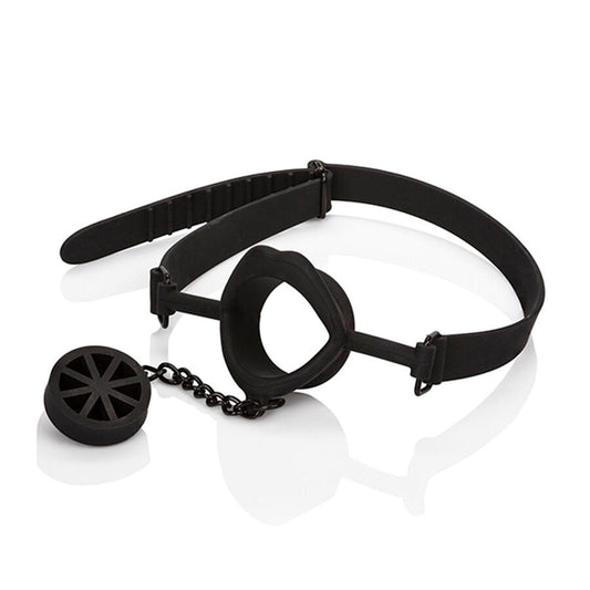 CALEXOTICS - SCANDAL GAG MIT SCHWARZEM SILIKON-PLUG