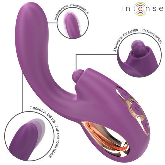 INTENSIV - LALI MULTIFUNKTIONS-G-PUNKT-VIBRATOR TAPPING & STOSS & VIBRATION LILA