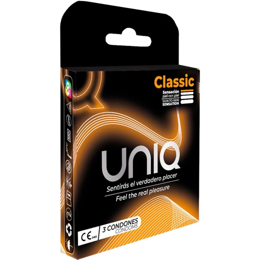 UNIQ - CLASSIC LATEX FREE CONDOMS 3 UNITS