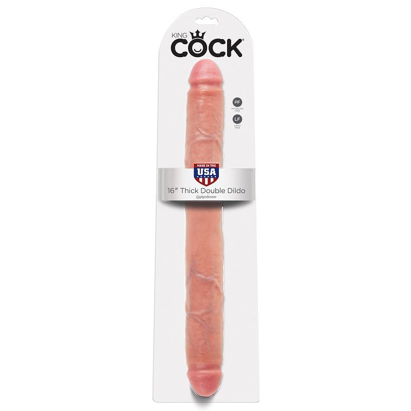 KING COCK - DICKER DOPPELDILDO FLESH 40,6 CM