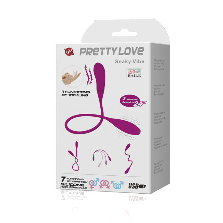 PRETTY LOVE - SMART SNAKY VIBE VIBRATOR 7 V + 3 KITZEL