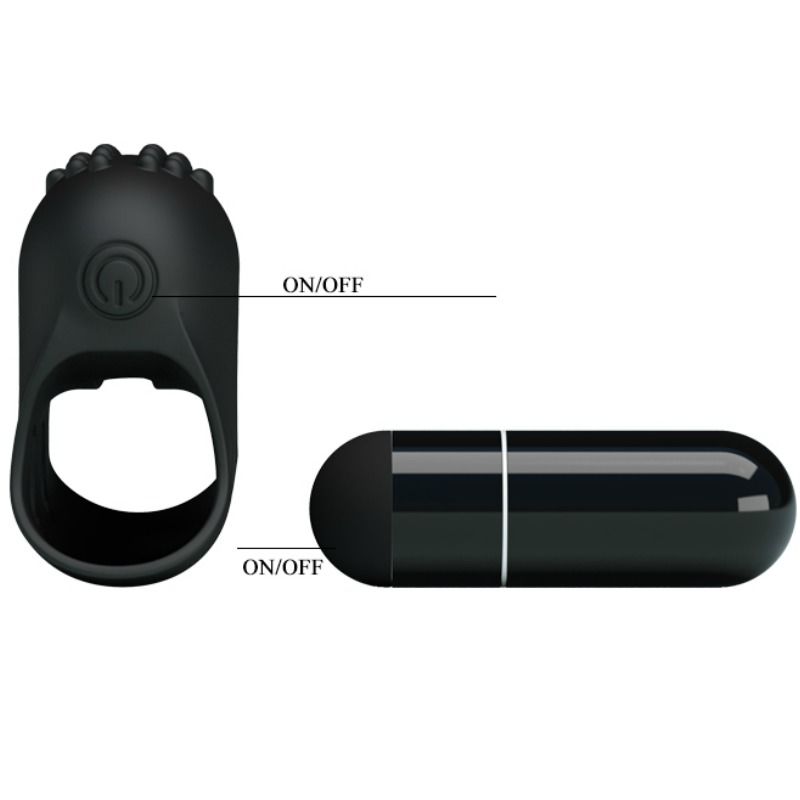 PRETTY LOVE - FLIRTATION STEWARD SCHWARZER VIBRATIONSFINGERHÜLLE