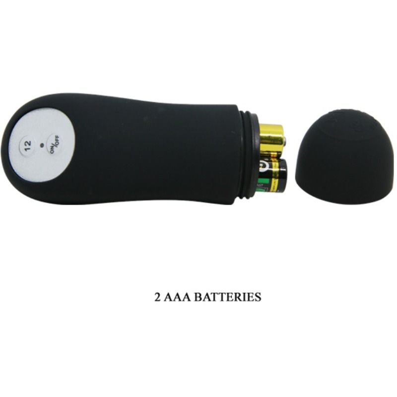 PRETTY LOVE - SILIKON-ANALPLUG-PENISFORM UND 12 VIBRATIONSMODI SCHWARZ