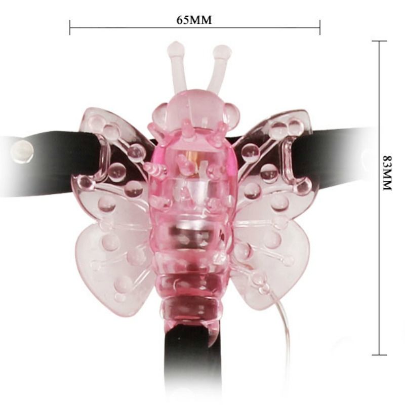 BAILE - HARNESS MIT VIBRIERENDEM SCHMETTERLING MIT MEHREREN GESCHWINDIGKEITEN