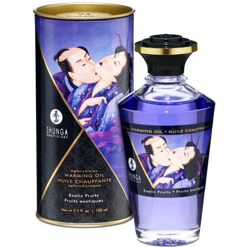 SHUNGA - WÄRMEEFFEKT-MASSAGEÖL MIT EXOTISCHEM FRUCHTGESCHMACK 100 ML