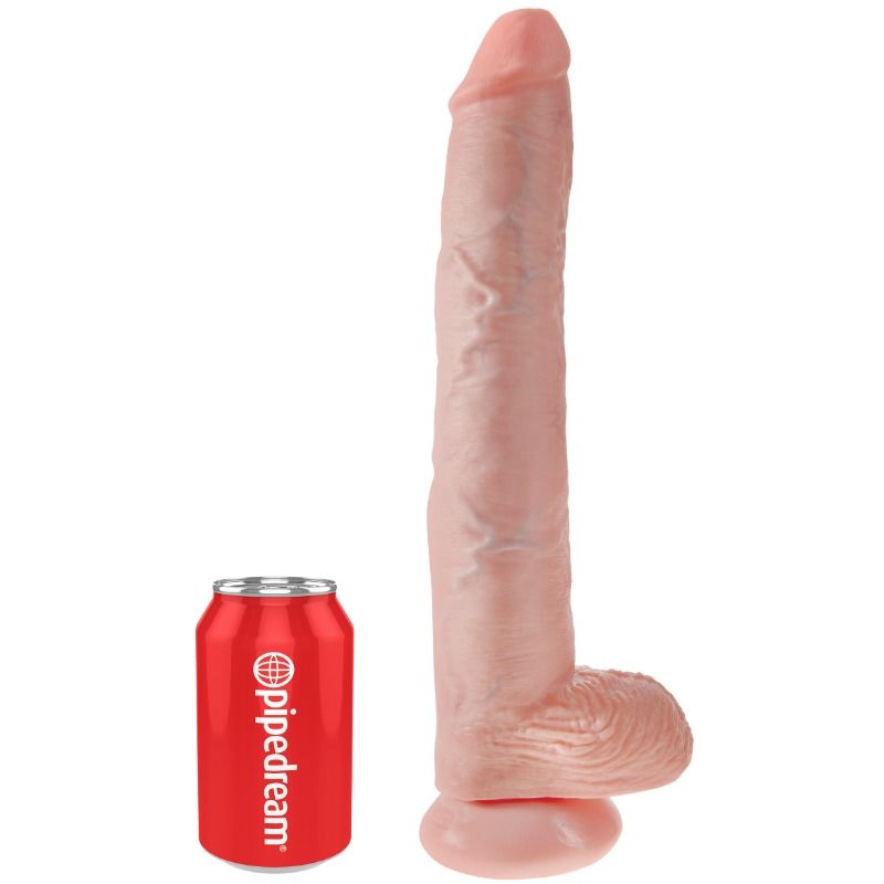 KING COCK - DILDO MIT HOLMES 35,6 CM HAUTFARBEN