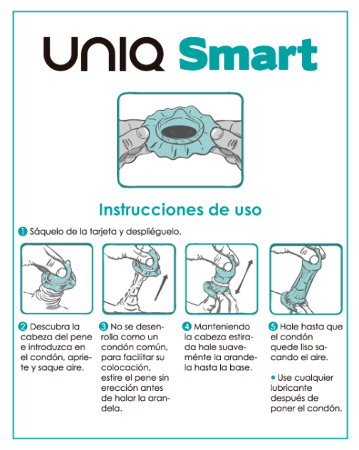 UNIQ - SMART LATEXFREIE KONDOME VOR DER EREKTION, 3 EINHEITEN
