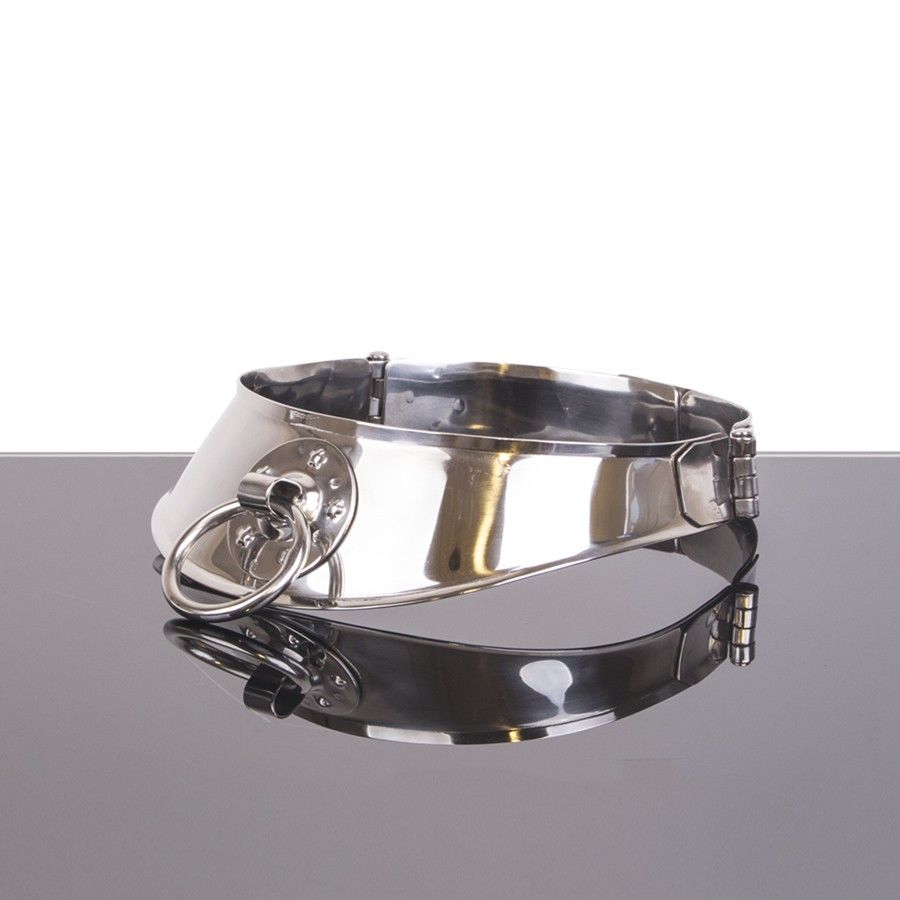 METALL HART - FESSELHALSBAND MIT RING