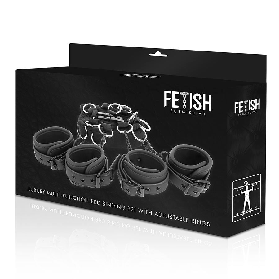 FETISCH DEVOT – LUXUS-BETTFESSEL-SET MIT NOPREN-FUTTER