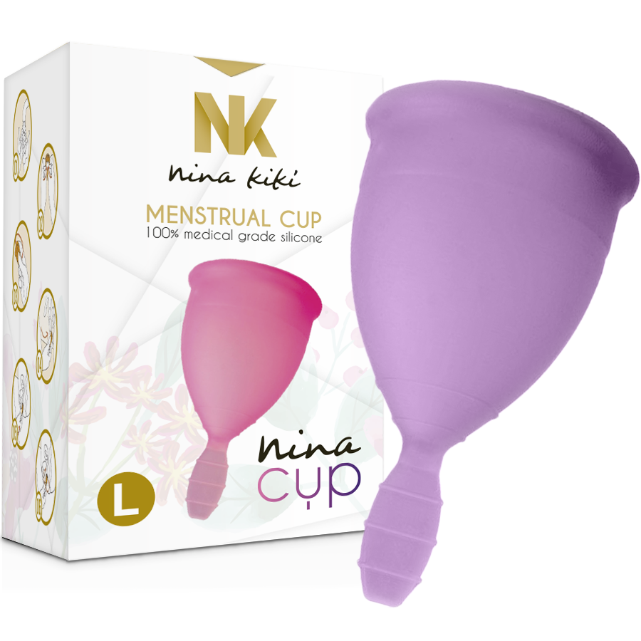 NINA KIKÍ - MENSTRUATIONSTASSE LILA - GRÖSSE L