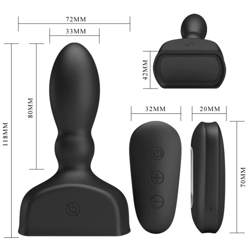 PRETTY LOVE - MARRIEL PROSTATA-VIBRATOR UND AUFBLASBAR