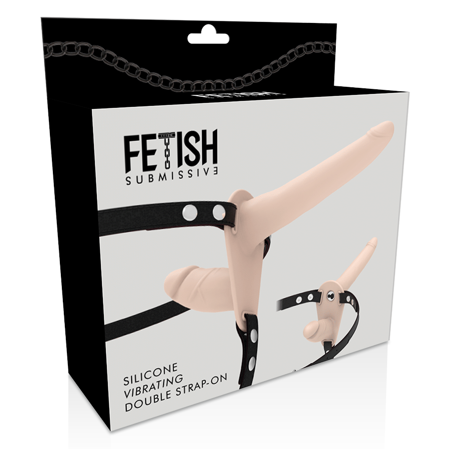 Fetisch-Devot-Harnisch – Doppelpenetration, Fleisch-Vibrator