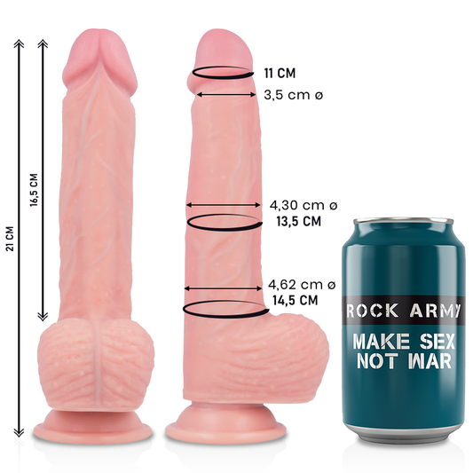 ROCKARMY - FLÜSSIGSILIKON PREMIUM SPITFIRE REALISTISCH 21 CM -O- 4,62 CM
