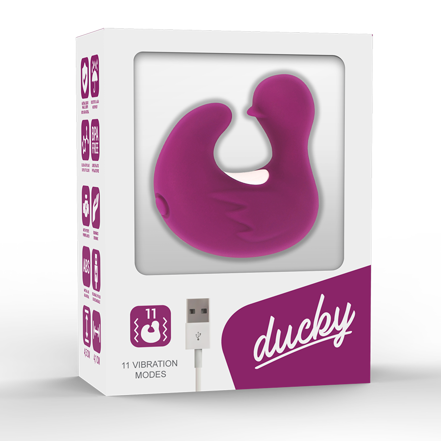 COVERME - DUCKYMANIA WIEDERAUFLADBARER STIMULIERENDER ENTENFINGERHÜLLE AUS SILIKON