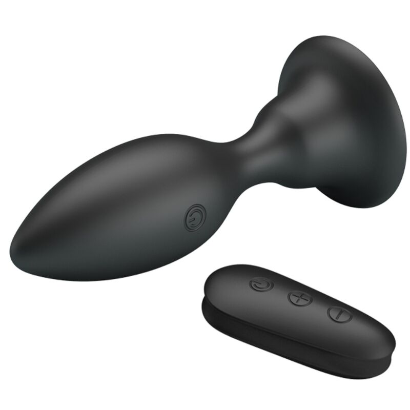 MR PLAY - ANAL PLUG MIT VIBRATION SCHWARZ FERNBEDIENUNG