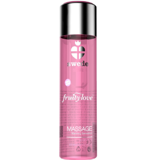 SWEDE - FRUITY LOVE WÄRMEFFEKT MASSAGEÖL ERDBEERSCHWEIN 120 ML