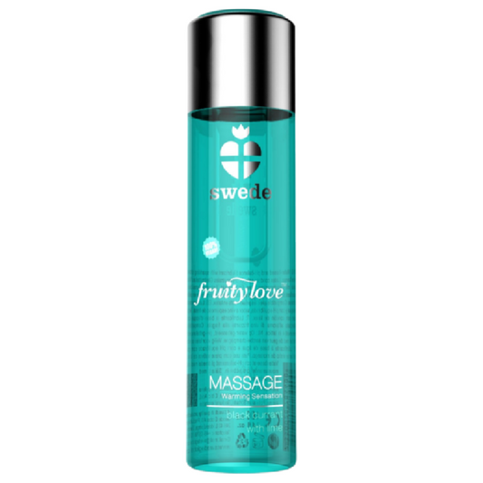 SWEDE - FRUITY LOVE WÄRMENDES MASSAGEÖL MIT SCHWARZER JOHANNISBEERE UND LIMETTE 120 ML