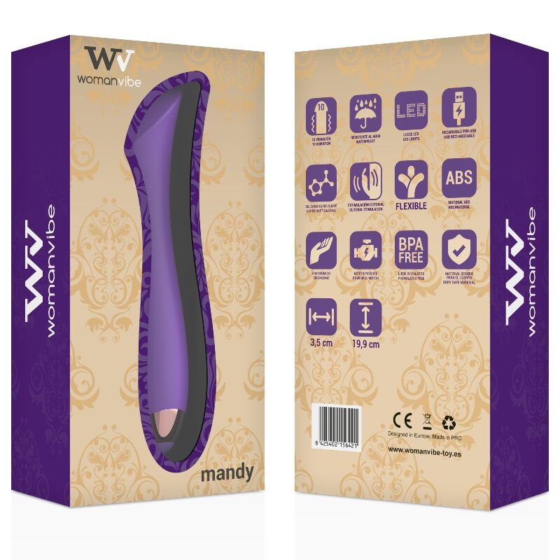 WOMANVIBE - MANDY "K" POINT SILIKON WIEDERAUFLADBARER VIBRATOR