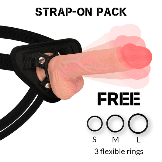 ROCKARMY - HARNESS + HAWK ROTATOR UND VIBRATOR 22 CM -O- 4,6 CM