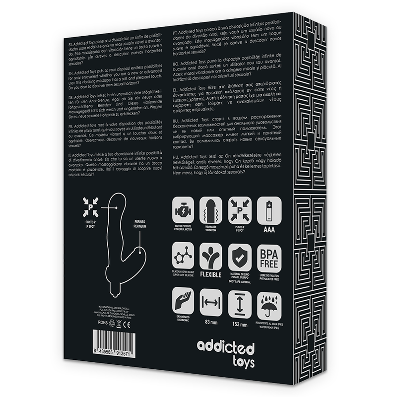 ADDICTED TOYS - P-SPOT VIBE SILIKON-PROSTATA-ANALSTIMULATOR