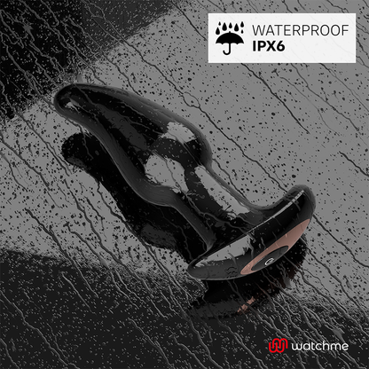 ANBIGUO - WATCHME FERNBEDIENBARER ANALPLUG-VIBRATOR MIT ROTATION VON AMADEUS-PERLEN