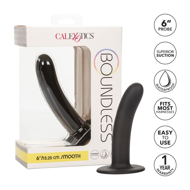 CALEXOTICS - BOUNDLESS DILDO 15,25 CM HARNESS KOMPATIBEL GLATT