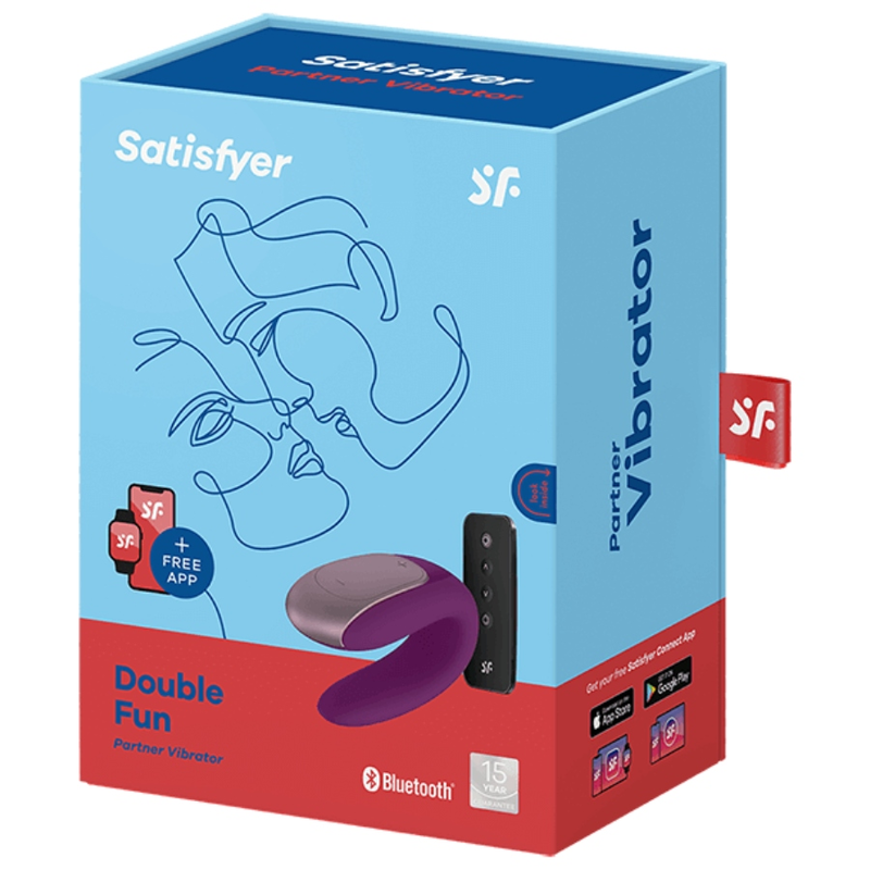SATISFYER - DOPPELTER SPASS-PARTNERVIBRATOR LILA