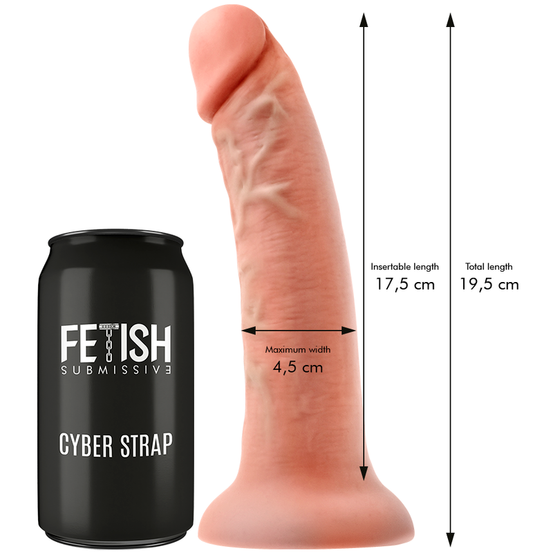 FETISCH DEVOT CYBER STRAP - HARNESS MIT FERNBEDIENUNG DILDO WATCHME M TECHNOLOGIE