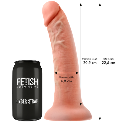FETISCH DEVOT CYBER STRAP - HARNESS MIT DILDO UND BULLET-FERNBEDIENUNG WATCHME L TECHNOLOGIE
