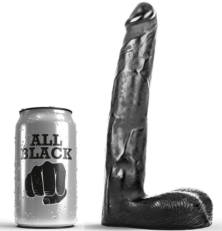 ALL BLACK - DILDO REALISTISCH 21 CM