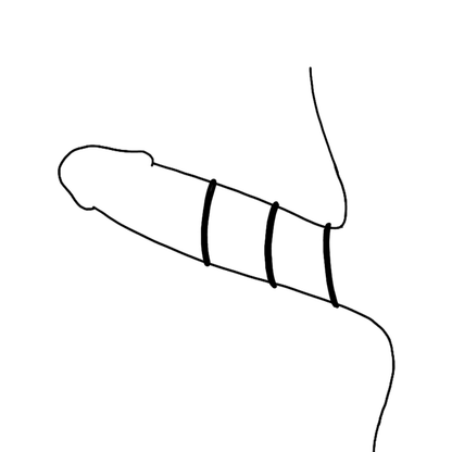 OHMAMA – SET MIT 3 SCHWARZEN SILIKONRINGEN