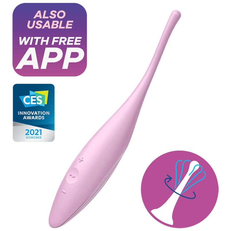 SATISFYER - TWIRLING JOY KLITORIS-SPITZENVIBRATOR ROSA
